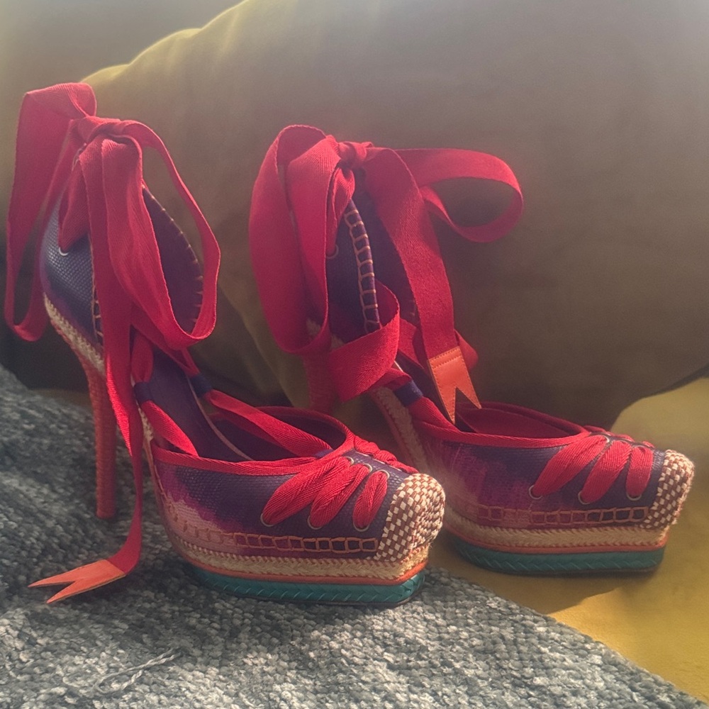 Dior X John Galliano - Spring 2011 Tahiti Dream Platform Pumps - Picture 8 of 8